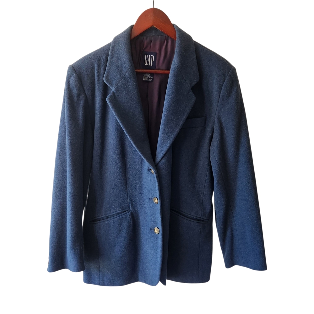 GAP Navy Blue Wool Blend Blazer